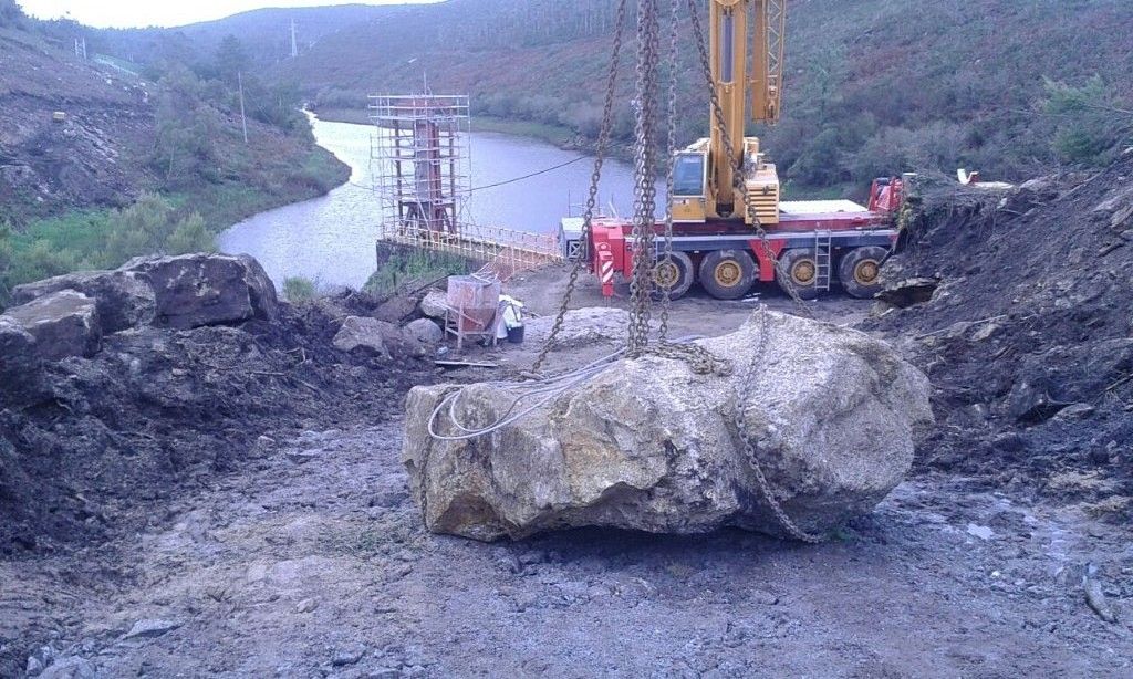 Maquinaria de Comasa Norte en obra